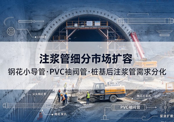 常州注浆管细分市场扩容，隧道钢花小导管、PVC 袖阀管、桩基后注浆管需求分化